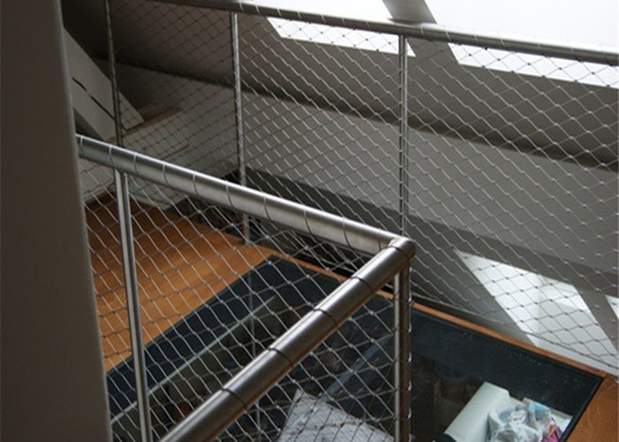 Flexible 316 Inox Stainless Steel Rope Mesh Architectural Protecting 2.0 Mm Wire