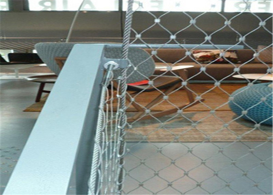 Flexible 316 Inox Stainless Steel Rope Mesh Architectural Protecting 2.0 Mm Wire