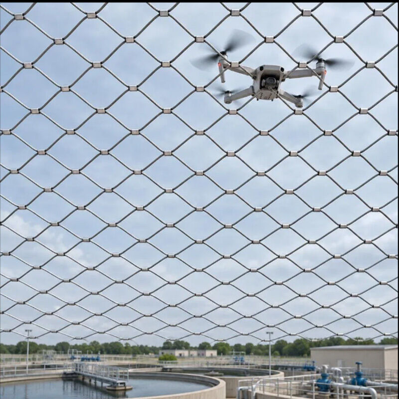 Customized Anti Drone Net and Drone Protection Net with 500mm Hole Size and 6mm Wire Diameter for Perimeter Security