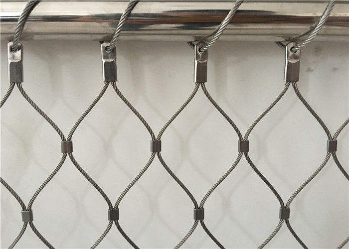 Stainless Steel 2mm 60x60mm Wire Rope Mesh
