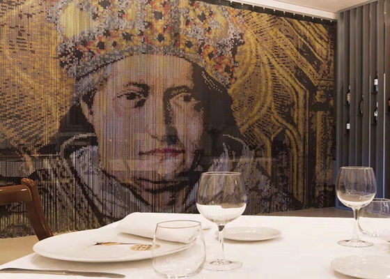 2mm Gümüş Altın Kırmızı Siyah Alüminyum Zincir Perde