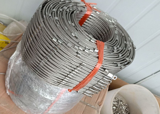 25x25mm 7x7 Paslanmaz Çelik Yüksük Halat Mesh CE