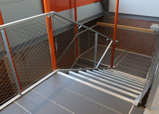 Korozyon Önleyici Merdiven Paslanmaz Çelik Halat Örgü 50 X 50mm Delik