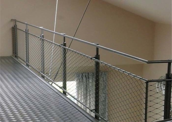 Corridoer için 2.0mm Tel SS Korkuluk Kablo Örgüsüne dayanıklı aşınma