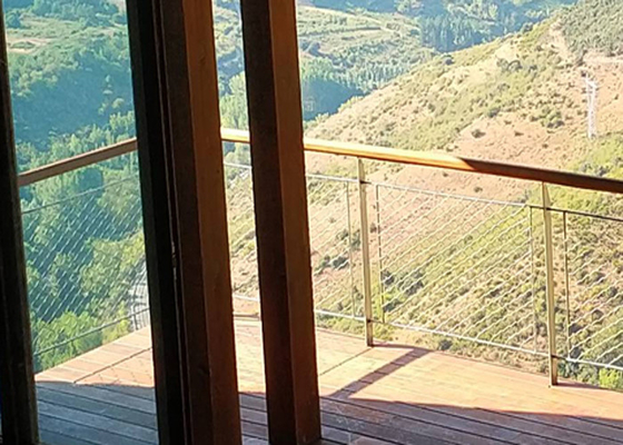 1.2mm-4.0mm Esneklik Paslanmaz Çelik Kablo Örgüsü Balkon Örgüsü 0.5-30metre