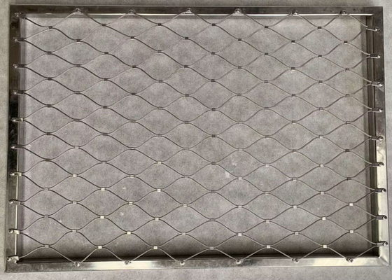 Çerçeve 2.0mm Tel ile 0.5-30metre Düşme Önleme Korkuluk Kablo Örgüsü