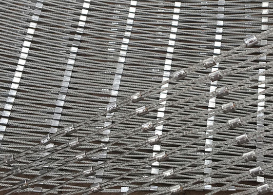 Güvenli 3mm Tel Halat Net Korkuluk Veya Korkuluk Anti Asit Anti Alkali Bırakın