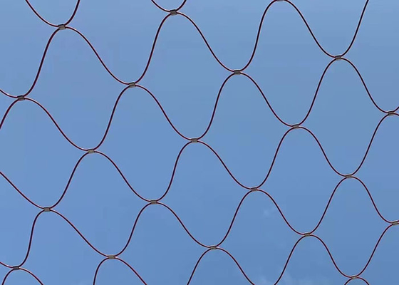 Pvc 304 Paslanmaz Çelik Kablo Örgü Korkuluk Mimari Tel Örgü Paslanmayan