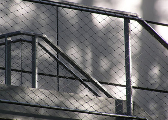 Yüksek Dayanıklılık Net Sıkı Çelik Halat Hasır 25mm-300mm Açıklık Boyutu