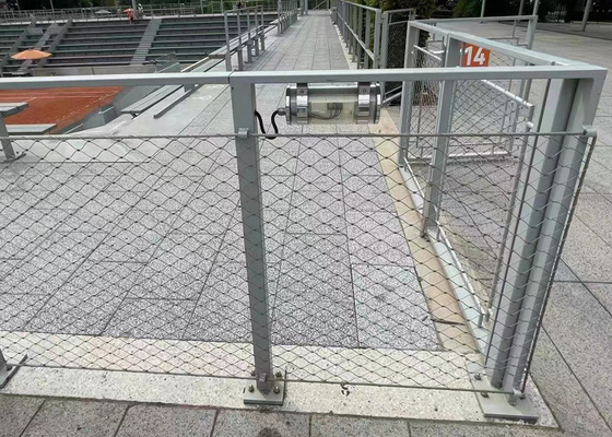 Sınır Duvarı İçin Çerçeveli Özelleştirilmiş Pas Önleyici Ss 304 Yüksük Kablo Mesh