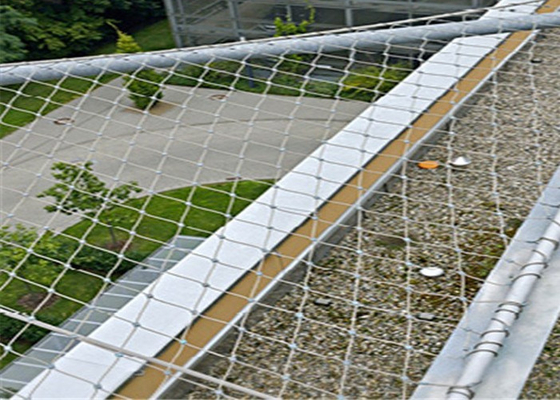 3.2mm Çaplı Korkuluk Kablo Mesh, Paslanmaz Çelik Halat Mesh 7x7