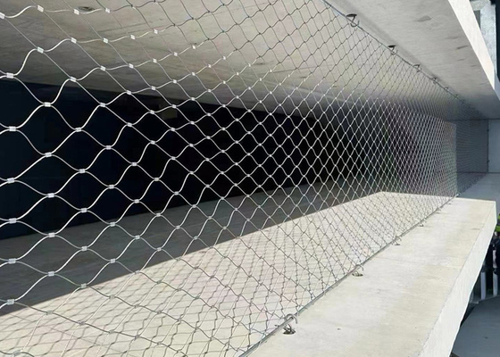 300 * 300mm Güvenlik Ağı Mimari Kablo Mesh Korozyon Önleyici Pas Önleyici