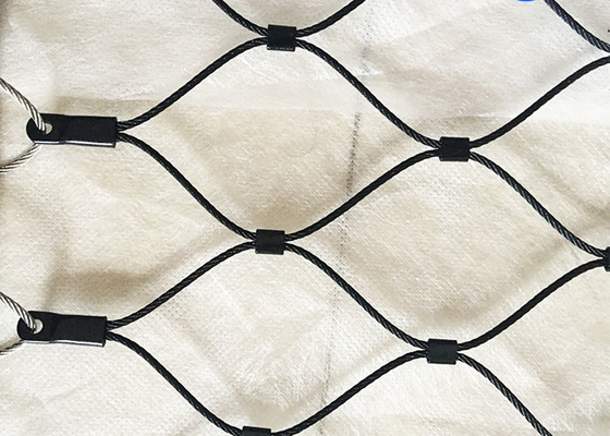 Özel Siyah Oksit Paslanmaz Çelik Ferrule Mesh 300x300mm