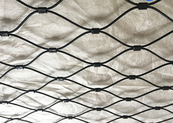 25x25mm Siyah Oksit Tel İpi Paslanmaz Çelik Güvenlik Ağı Özellik 2.0 mm