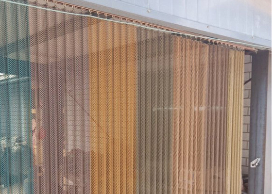 Özel Dekoratif 1mm Metal Mesh Perdeler Sergi Salonu için Pas Karşıtı