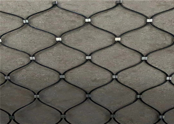 Rust Resistant Zoo Wire Paslanmaz Çelik Düğümlü İp Ağı Papağan Kapalı Ağı için