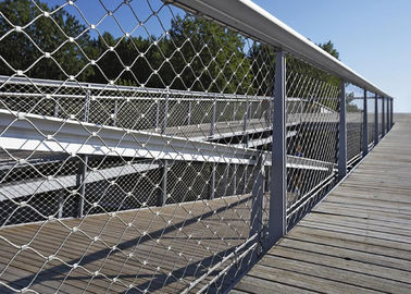 X-eğilim Dekoratif Tel İpi Ağ Çit Paslanmaz Çelik 2.0mm