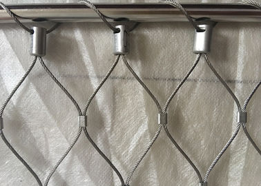 Klasik Inox Korkuluk Kablo Mesh, X Paslanmaz Çelik Halat Mesh Webnet Eğil