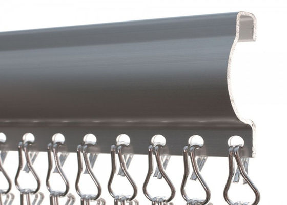 Parlak 12MM Kancalar Eloksallı Alüminyum Böcek Ekran Mesh