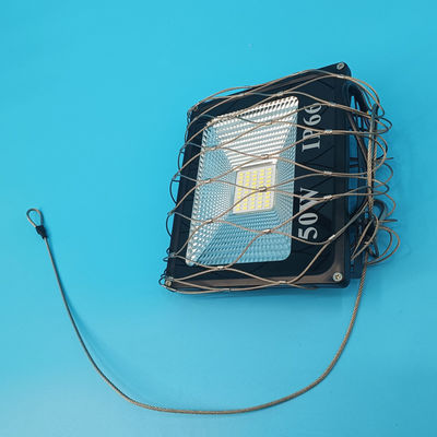 Anti düşme güvenliği 300 * 300mm paslanmaz çelik ip ağı için floodlight hoparlör örgü güvenlik kapağı