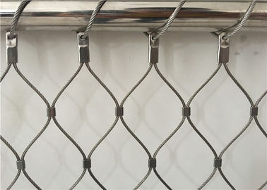 Balustrades için Ferrule Stil Esnek Paslanmaz Çelik Tel Halat Net