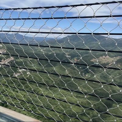 Easy For Installment Stainless Steel Wire Cable Mesh For Scenic Area Bridge Safety Net