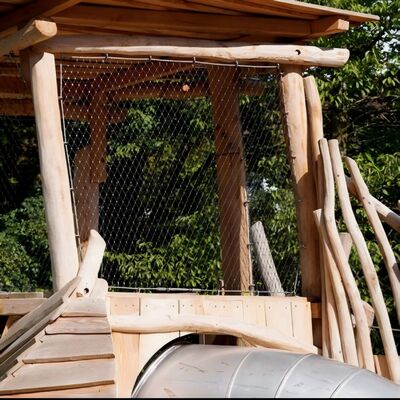 Avlu İçin En Etkili Darbeye Dayanıklı Paslanmaz Çelik Halat File Anti-Düşme Ağı