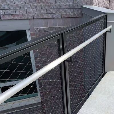Kablo Korkuluk Korkuluk için Korozyon Önleyici SUS 304/316 ve Yüksek Mukavemetli 100-110.000 PSI ile Özelleştirilmiş Paslanmaz Çelik Halat Mesh