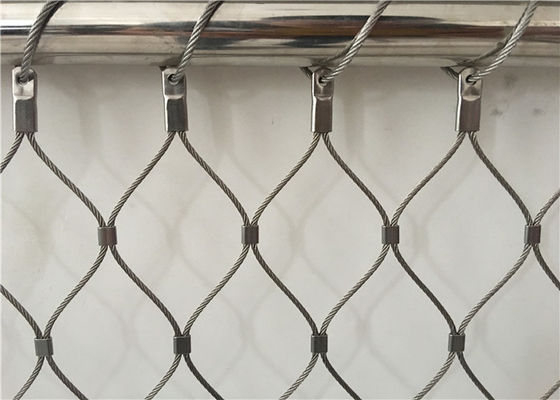 Paslanmaz Çelik 2mm 60x60mm Çelik Halat Hasır