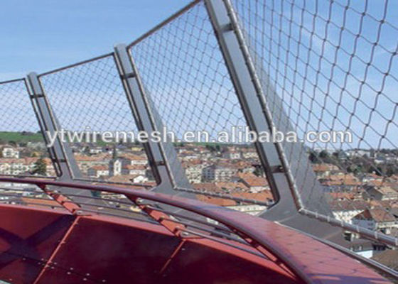 4.0mm Sus 304 Sus 316 Paslanmaz Çelik Webnet Mimari Esnek