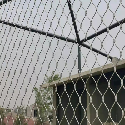 Aisi 316 304 7 X 7 Ss Halat Örgü X Eğilim Kablosu Hayvanat Bahçesi Hayvan Kafesi