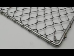 Özelleştirilmiş Yükseklik Korkuluk Kablo Mesh 2.0mm Tel Çapı