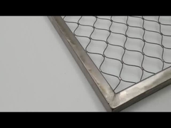 Esnek Paslanmaz Çelik Ferrule Halat Ağı Mimarlık Rombus Webnet