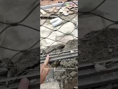 Tek parça çerçeveli paslanmaz çelik halat ağı, yerinde kolay ve sağlam kurulum